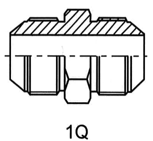 公制螺纹74°锥面扩口密封接头（点击查看详情）